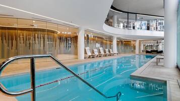 Indoor pool, a heated pool