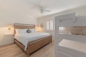 2 bedrooms, iron/ironing board, travel crib, free WiFi