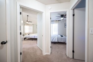 4 bedrooms, desk, iron/ironing board, WiFi