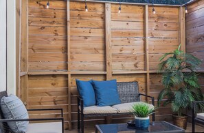 Terrace/patio - 3BR The Montrose Collective D, Walk to Food & Fun! ★★★★★ (Houston)