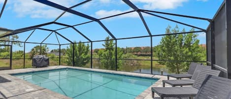 A heated pool