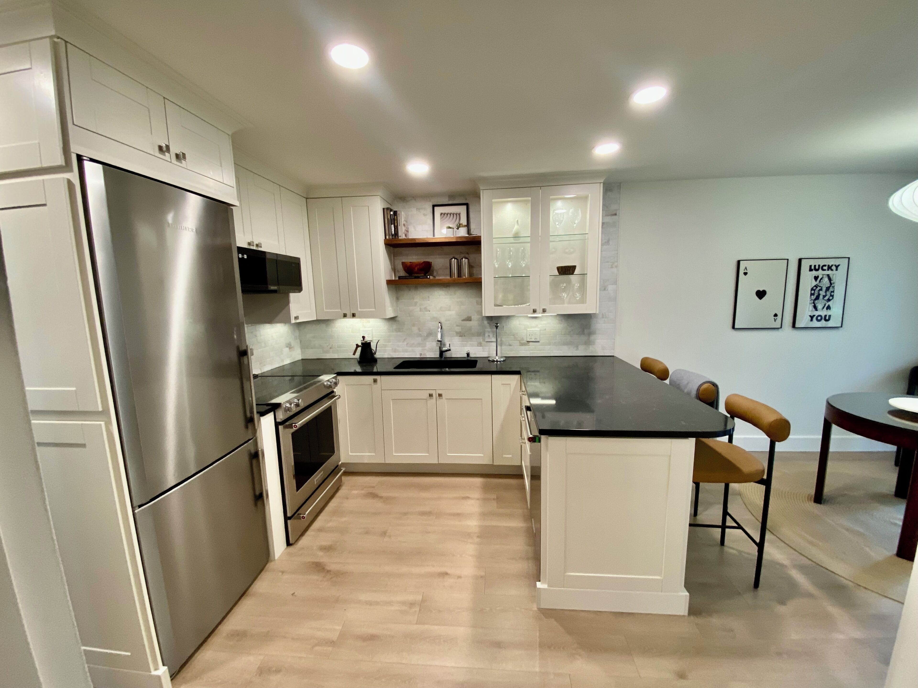 Microwave, oven, stovetop, dishwasher