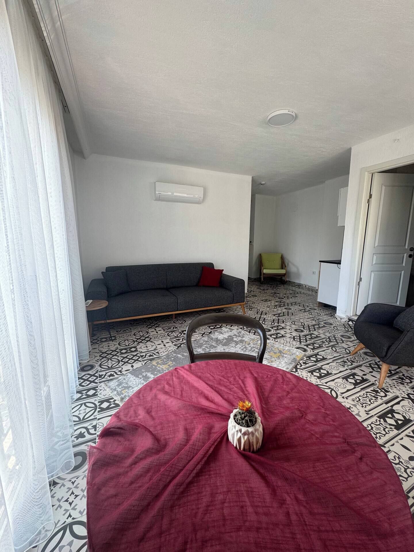 Appart'hôtel Deluxe, balcon, vue mer | Coin séjour