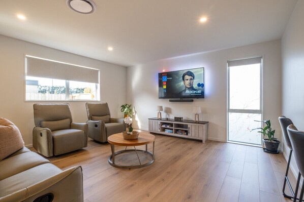 Smart TV, table football, books