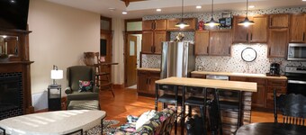 A Class-y & spacious 1500 square foot retreat in a century old brick schoolhouse