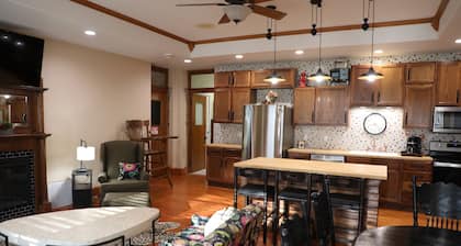 A Class-y & spacious 1500 square foot retreat in a century old brick schoolhouse