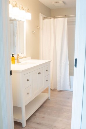 Hair dryer, towels