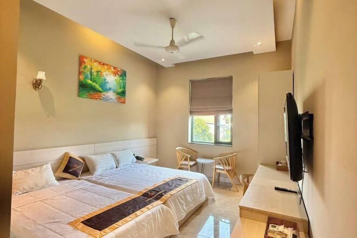 2 habitaciones, espacio para trabajar con laptop y wifi gratis