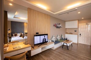 公寓, 2 间卧室, 城市景观 | 起居区