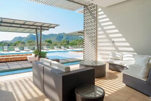 Terrace/patio - Ocean-View Ground-Floor Condo Near Los Sueños (Playa Herradura)