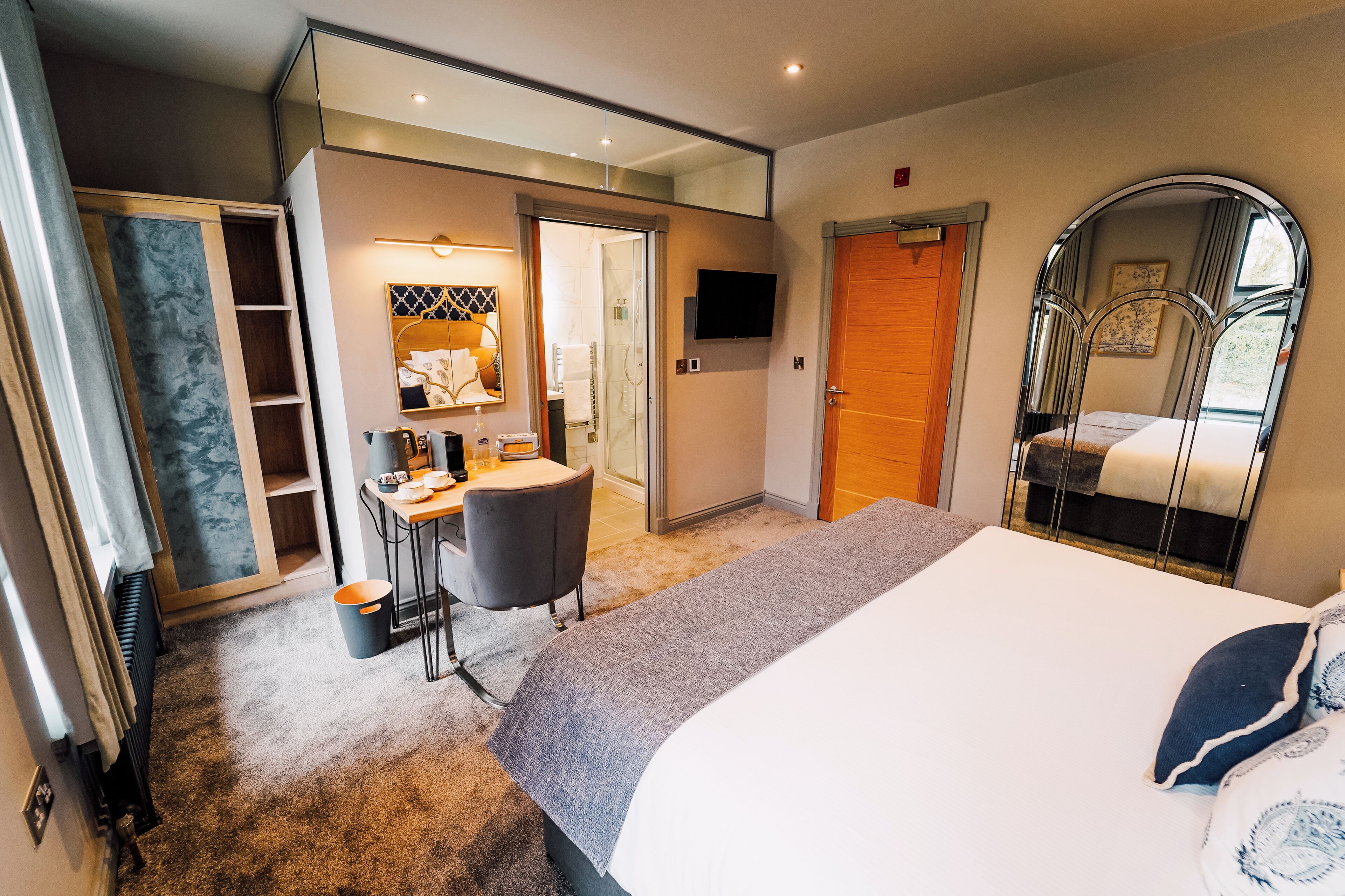 Hypo-allergenic bedding, individually decorated, individually furnished