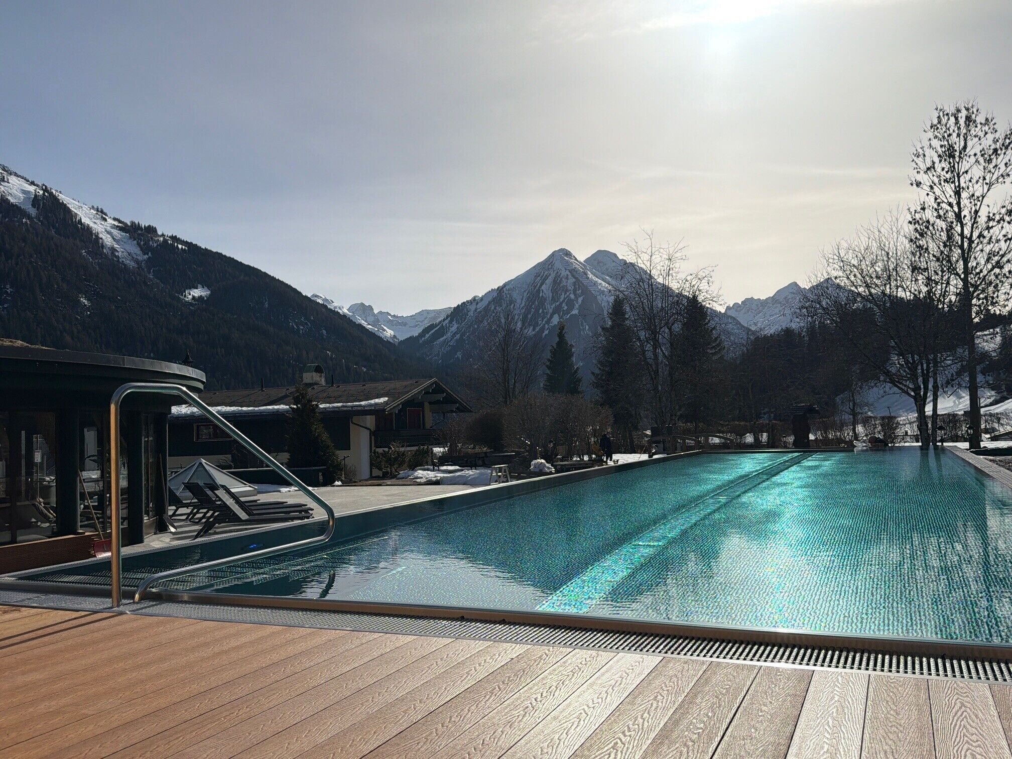 2 indoor pools, seasonal outdoor pool, pool loungers