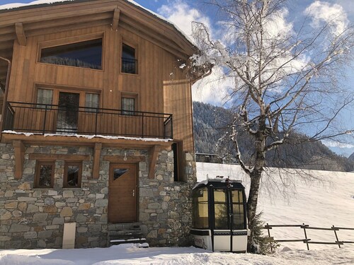Chalet "L'Envers": Mountain View, Private Terrace & Wi-Fi