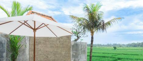 Villa, 1 Bedroom, Pool View | Desk, free WiFi