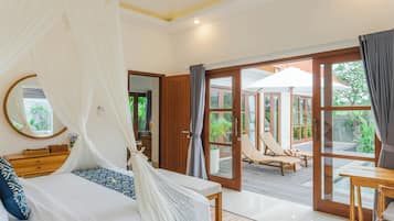 Villa - 3 sovrum - utsikt mot poolen | Skrivbord, gratis wi-fi och sängkläder
