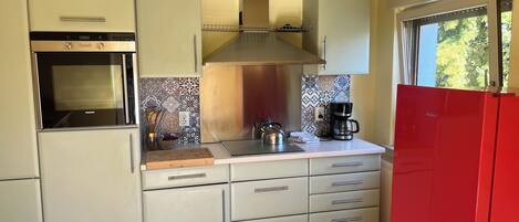 Fridge, oven, stovetop, dishwasher