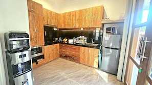 Fridge, microwave, toaster