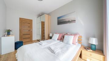 Individually decorated, individually furnished, iron/ironing board