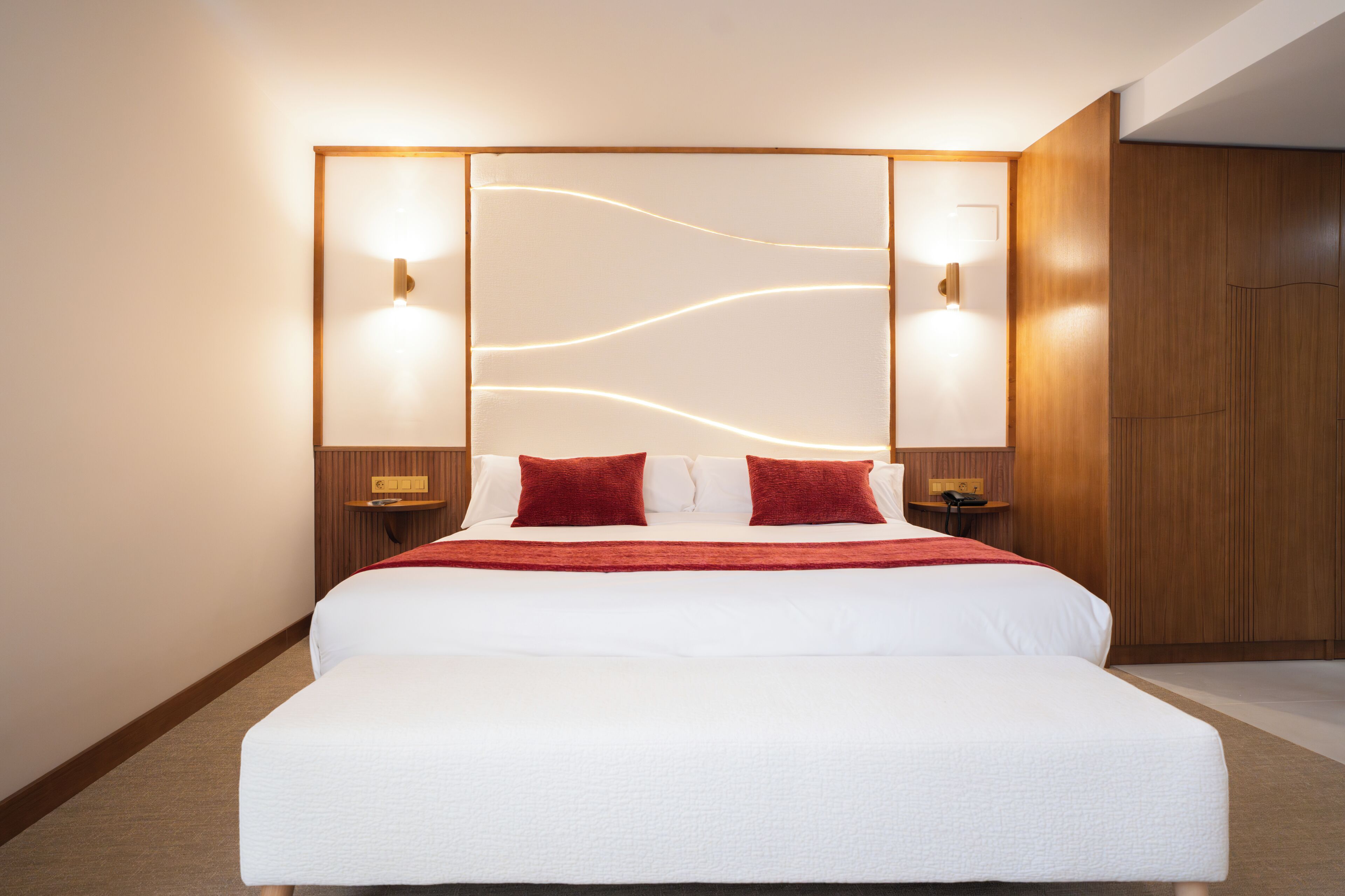 Suite | Premium bedding, down comforters, memory foam beds, minibar