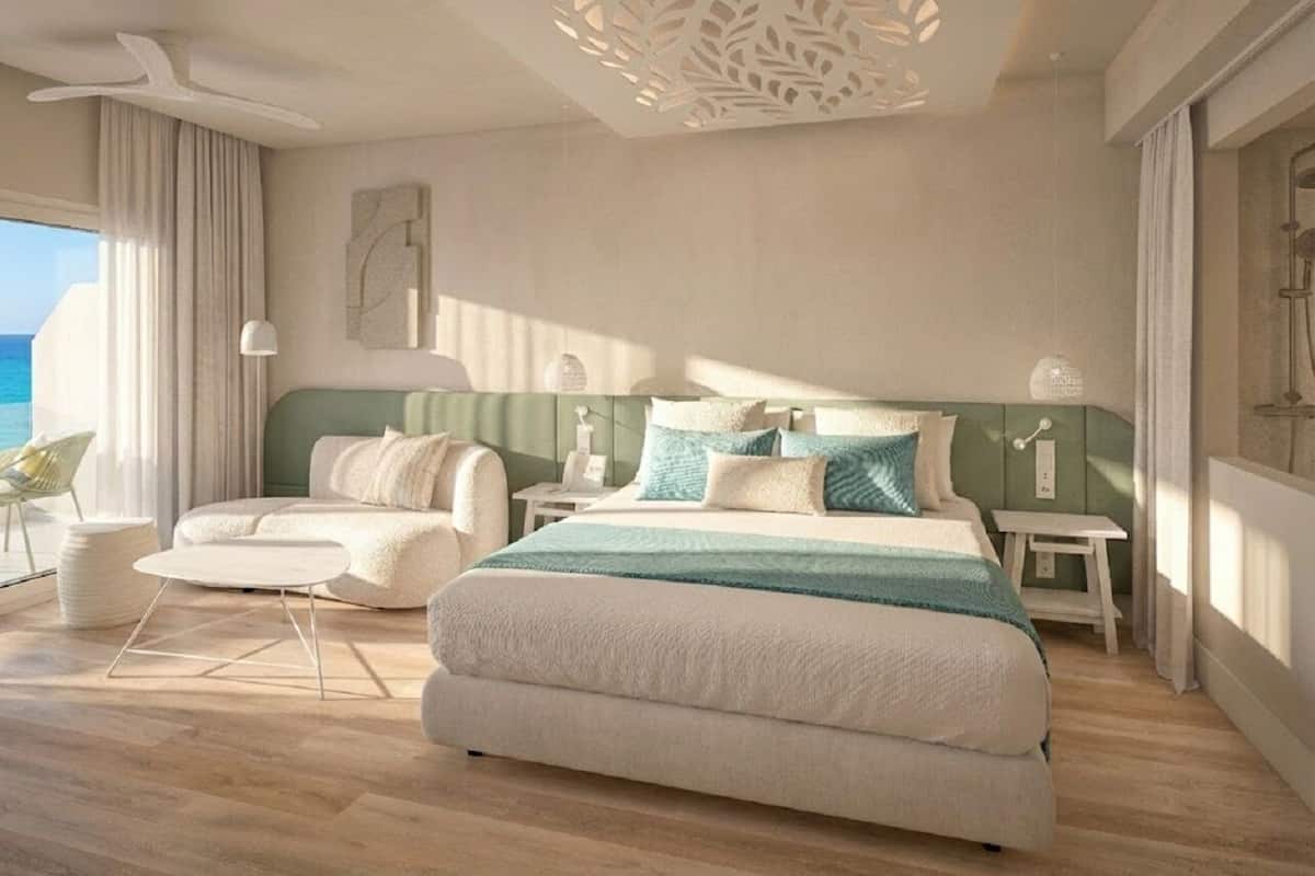 Quarto casal ou duplo luxo, vista para o mar (Oh Là Là "The One") | Cofres nos quartos, escrivaninha, Wi-Fi de cortesia