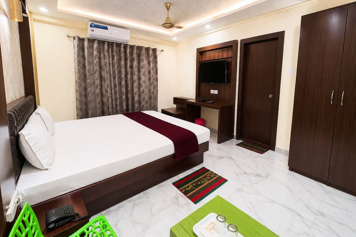 디럭스 더블룸 | 객실 내 금고, 방음 설비, 무료 WiFi, 침대 시트