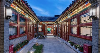 Peking traditional quadrangle Hotel located in ancient Hutong