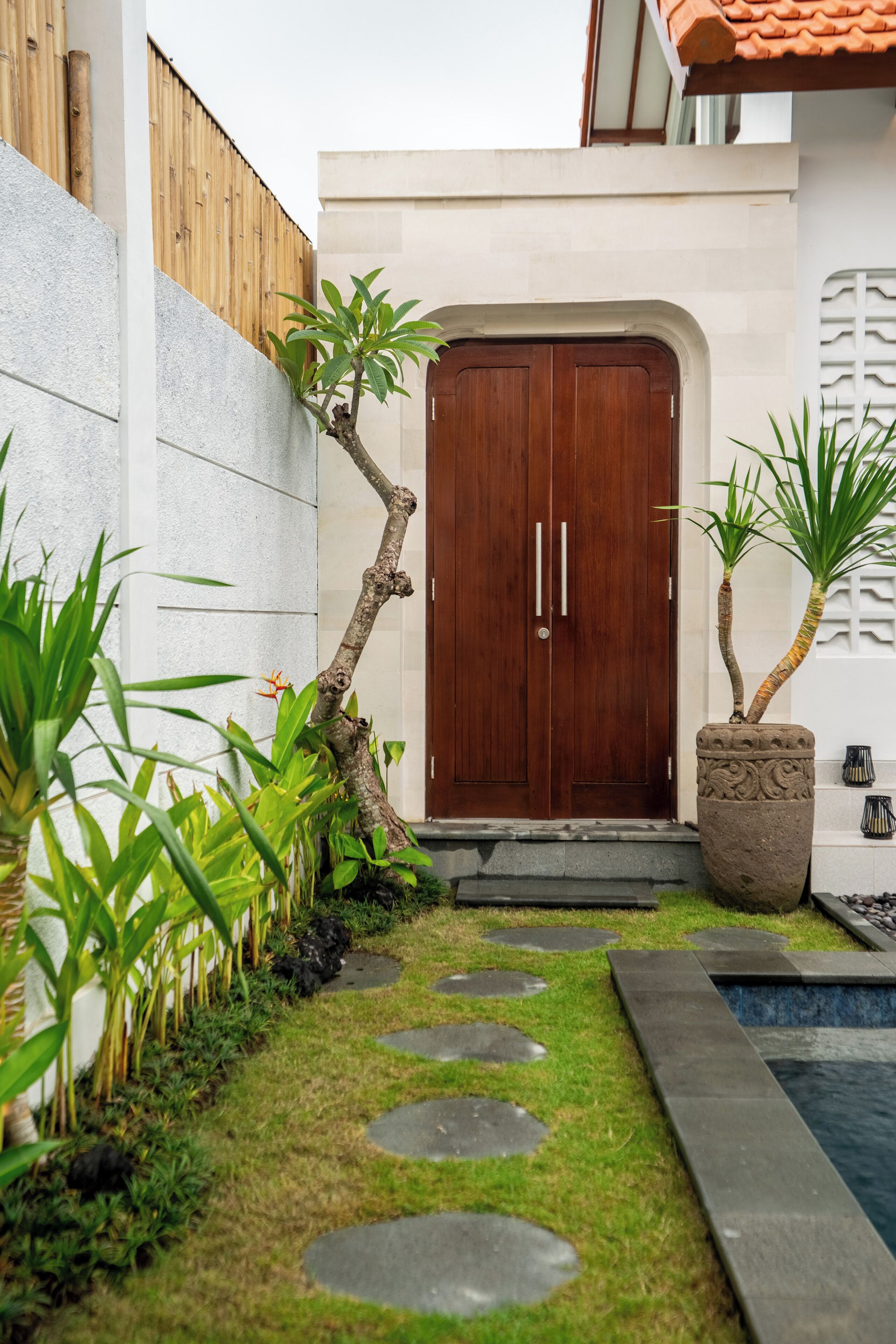 Front of property – evening/night