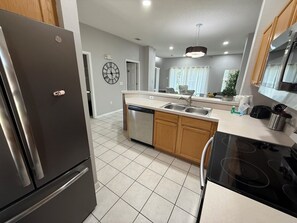 Fridge, microwave, oven, stovetop - Close to Pool! End Unit Townhouse Emerald Island Resort Near Disney! (Kissimmee)