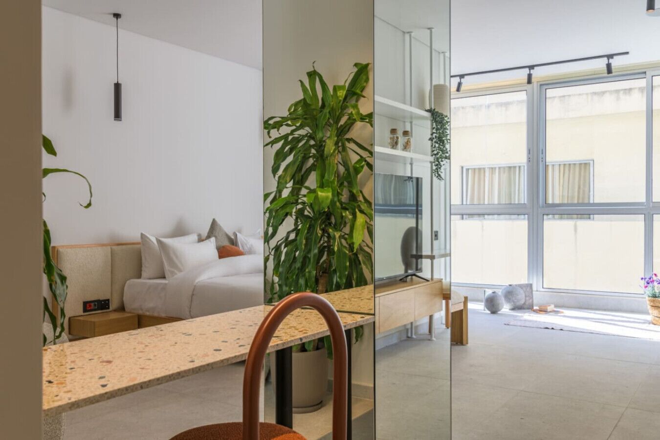 BOHO Studio: Wild Flowers in Mar Mikhael | In-room safe, laptop workspace, blackout drapes, iron/ironing board