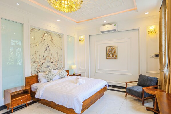 Habitació quàdruple panoràmica | Decoració individual, mobiliari individual i escriptori