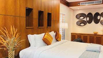 Maison Premium, vue mer | Coffres-forts dans les chambres, rideaux occultants