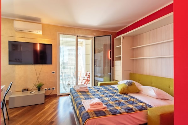 Studio Standard (Charming Apartment Genova City View) | Gratis wi-fi och sängkläder