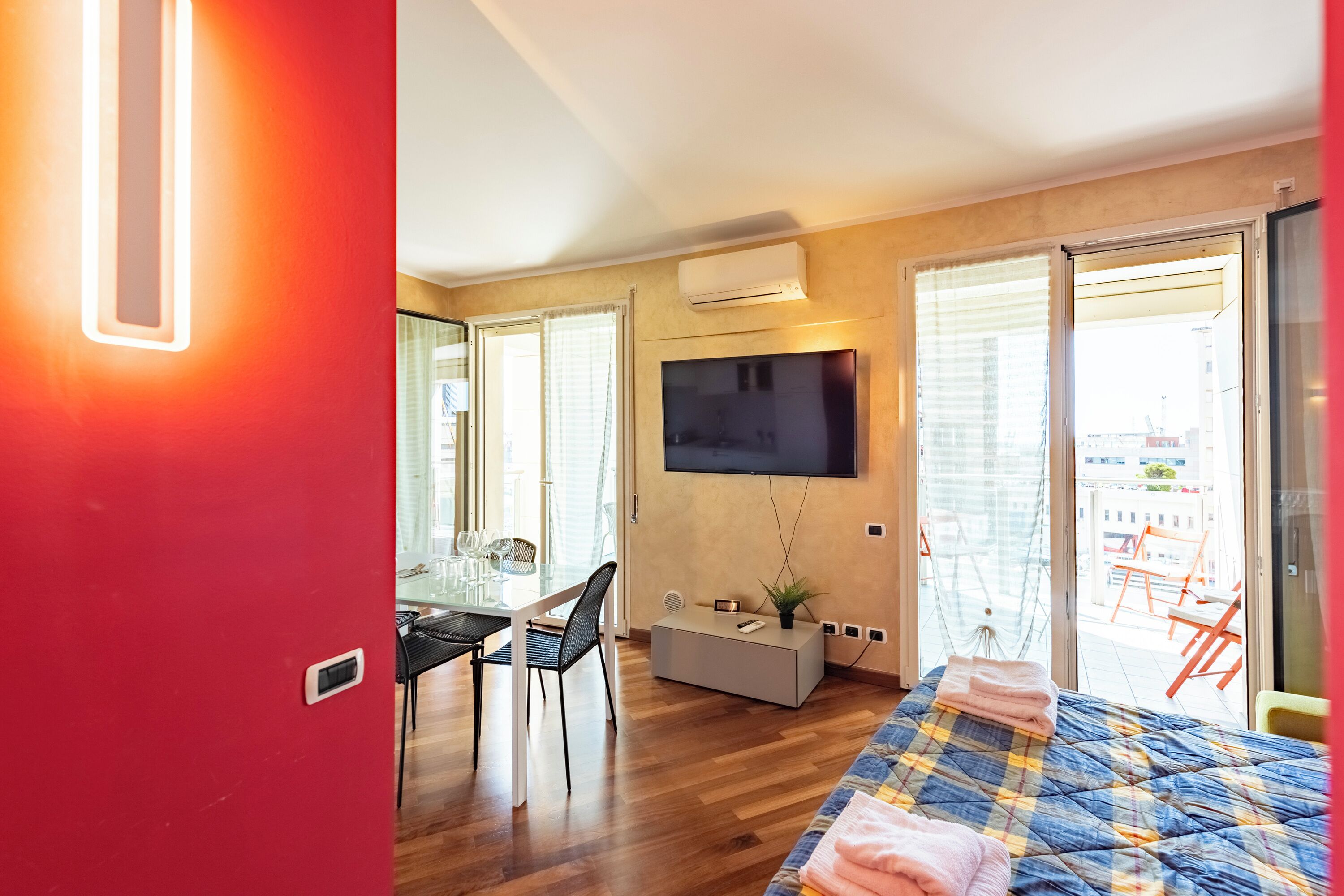 Studio Standard (Charming Apartment Genova City View) | Gratis wi-fi och sängkläder