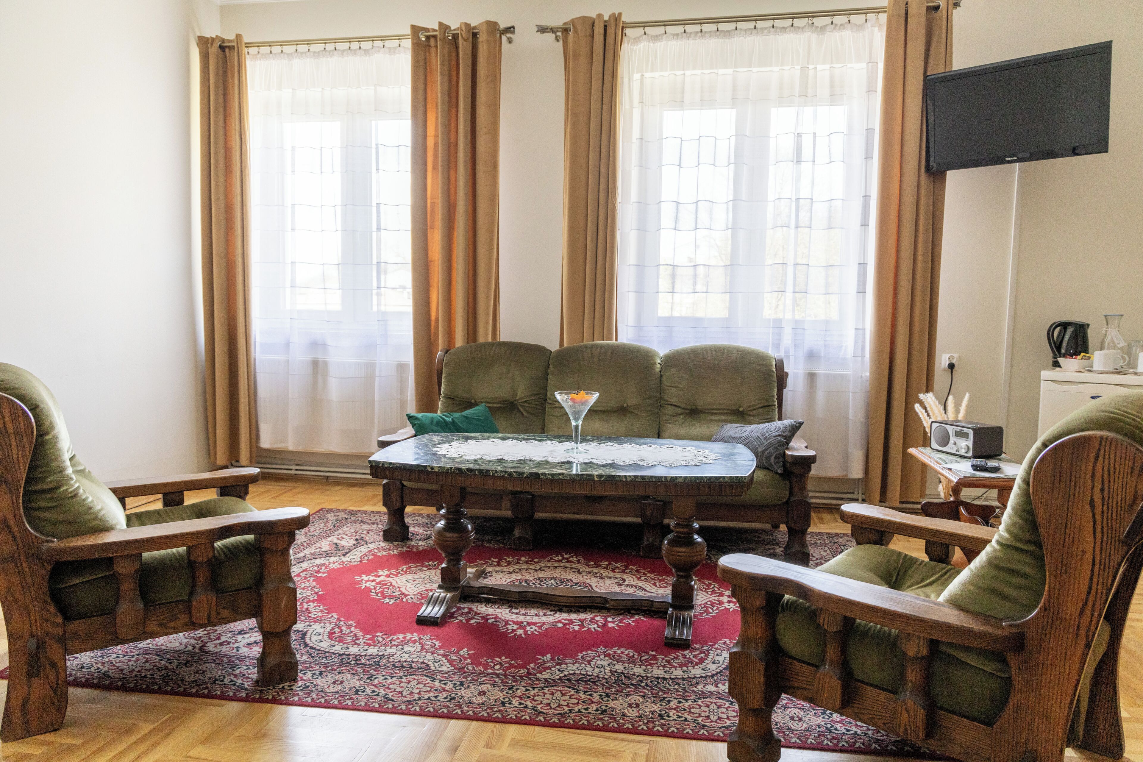 Superior Triple Room | Desk, laptop workspace, blackout drapes, iron/ironing board