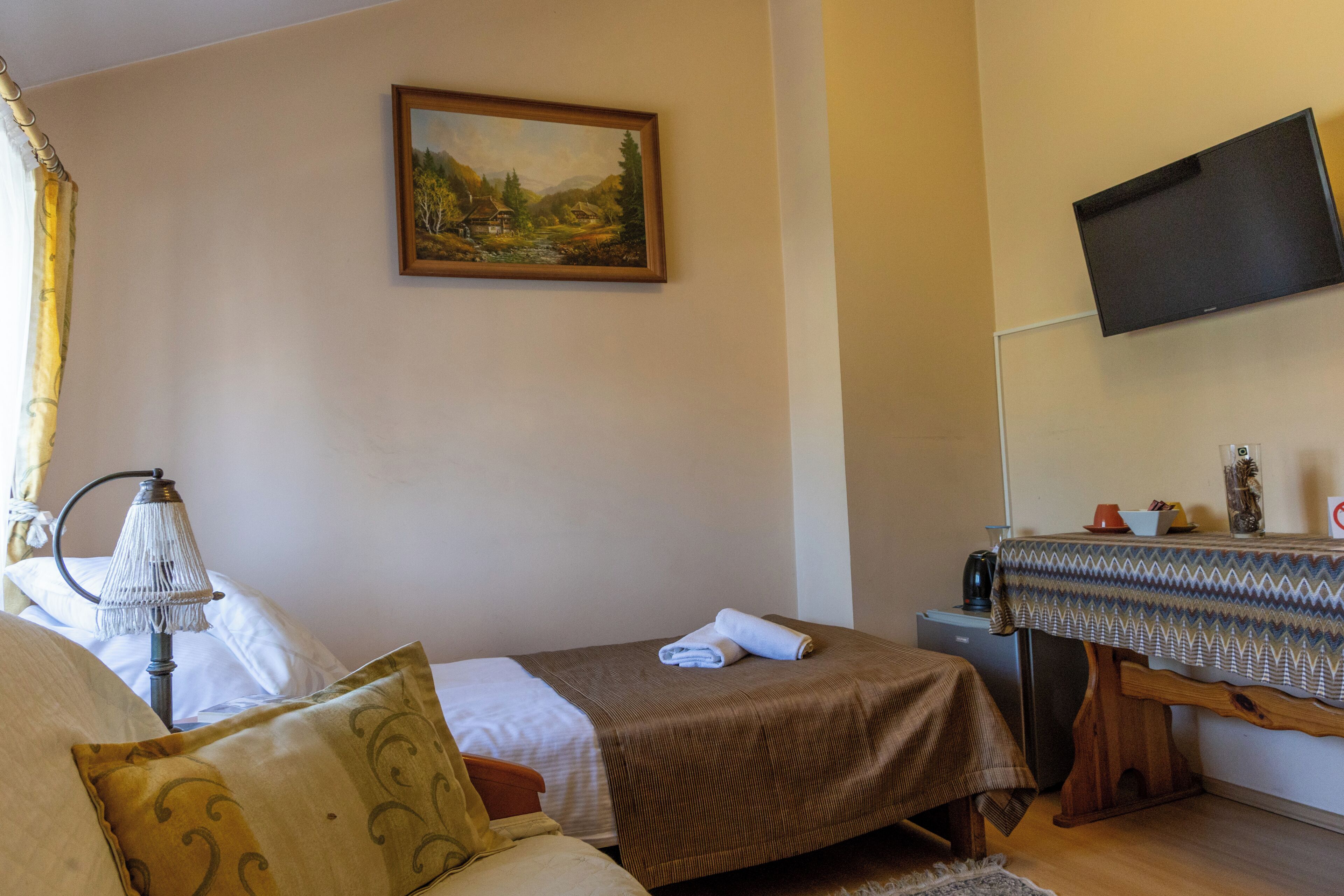 Standard Single Room, Mountain View | Desk, laptop workspace, blackout drapes, iron/ironing board