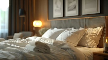 Quarto casal clássico, vista para a cidade | Individualmente decorados, individualmente mobiliados, Wi-Fi de cortesia