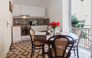 Classic Apartment, Balcony | Dining room