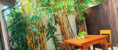 Chambre Double Confort, vue jardin | Vue sur le jardin