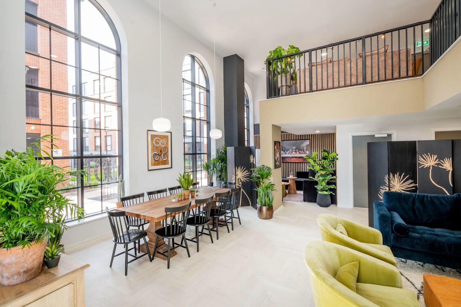 Sala de estar en el lobby