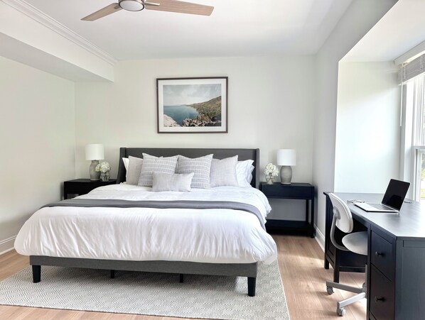 2 bedrooms, iron/ironing board, WiFi, bed sheets