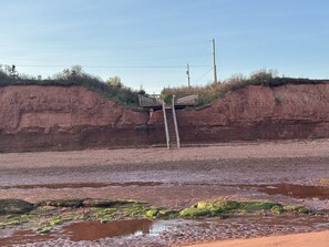 Plage, chaises longues, serviettes de plage