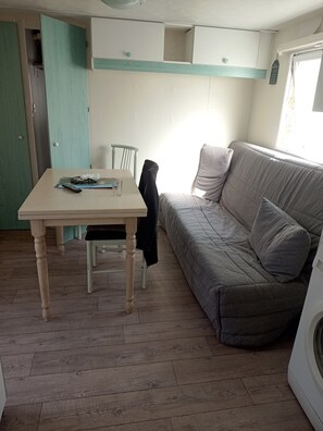 Living area - Mobile home 7/pers, in campsite located in barzan 17kms from Royan with swimming pool. (Barzan)