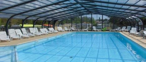 Indoor pool, a heated pool