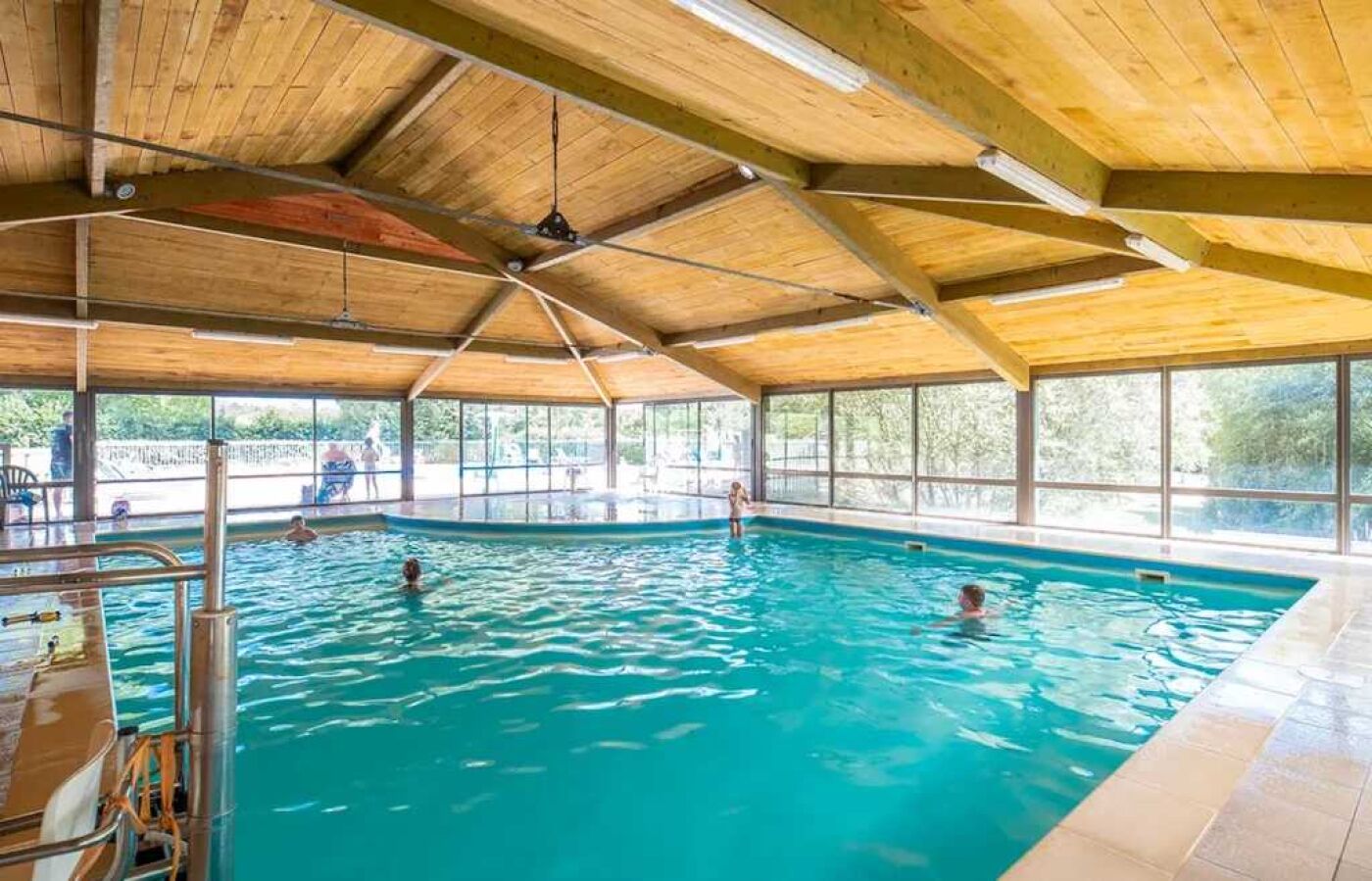 Indoor pool, a heated pool