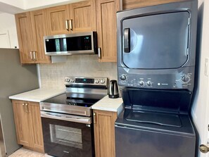 Microwave, oven, stovetop, dishwasher