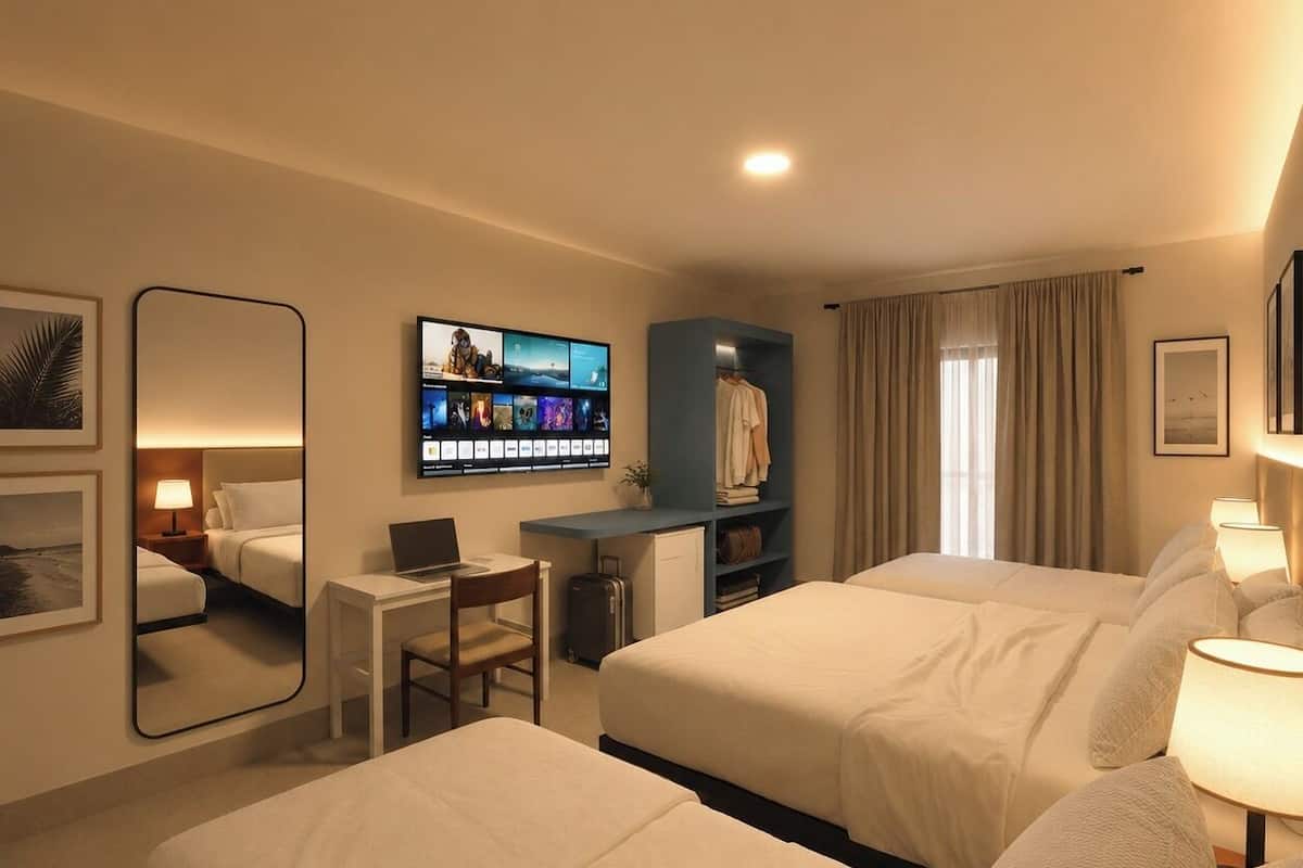Free WiFi, bed sheets