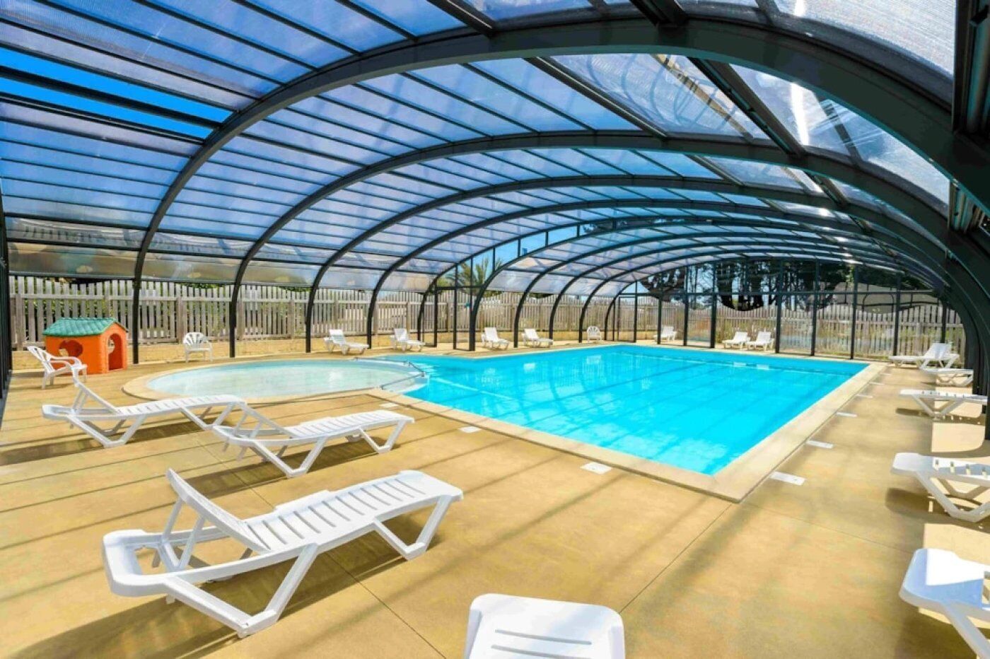 Indoor pool, a heated pool