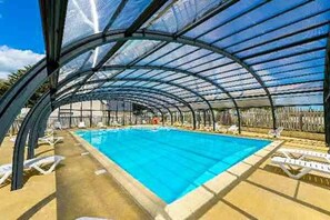 Indoor pool, a heated pool