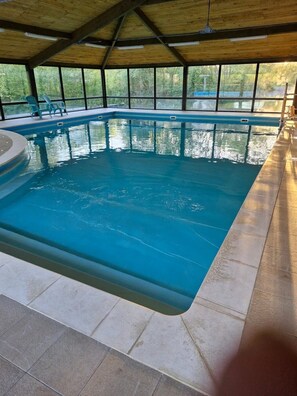 Indoor pool, a heated pool