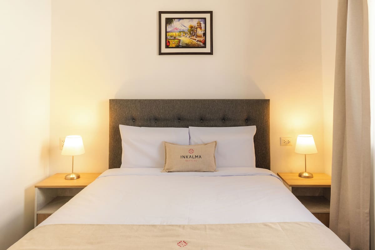 Superior Double Room, Balcony, City View | Hypo-allergenic bedding, down comforters, pillowtop beds, desk